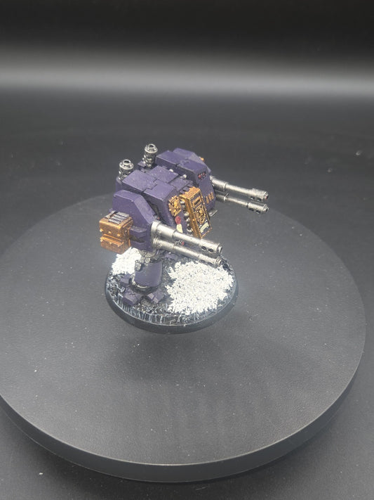 Emperor's Children Venerable Dreadnaught with Mortis pattern Autocannons0