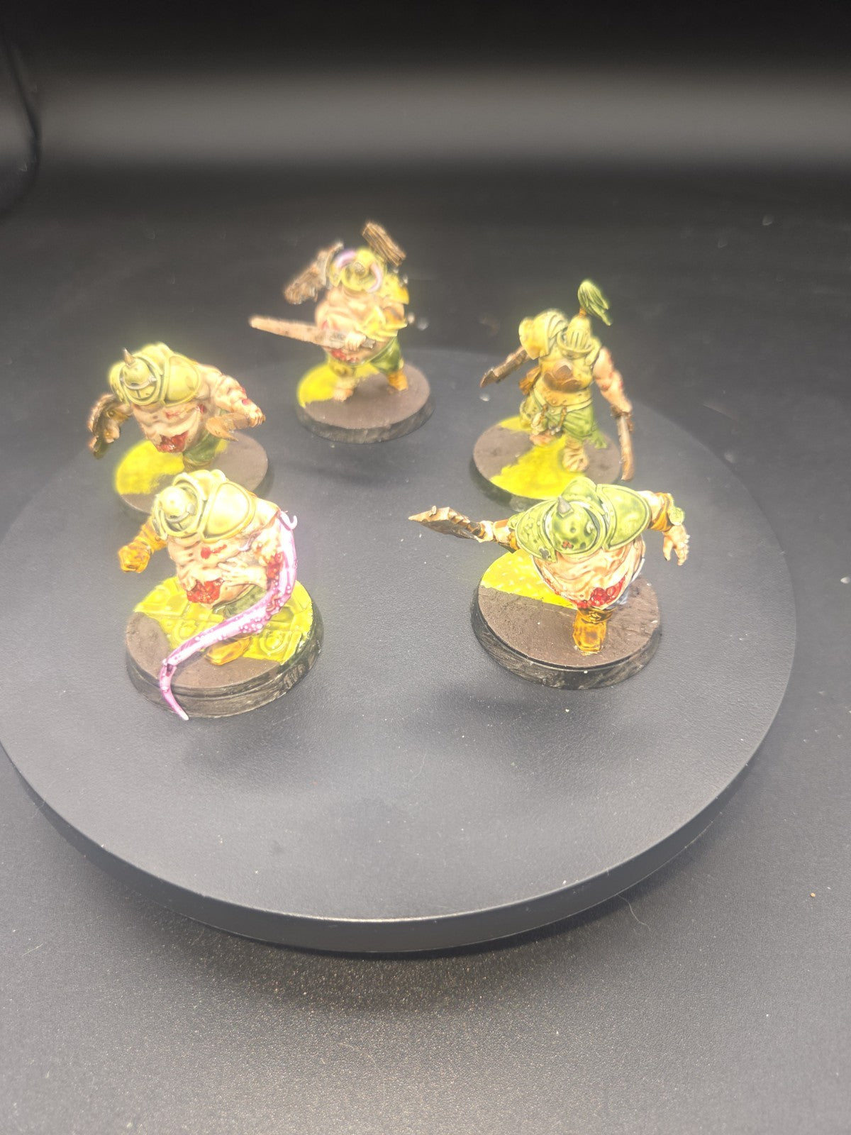 Warhammer Age of Sigmar: Maggotkin of Nurgle Putrid Blightkings Well painted 0