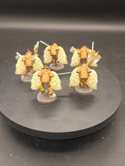 BLOOD ANGELS  Sanguinary Guard x5 Tabletop Ready Painted 2