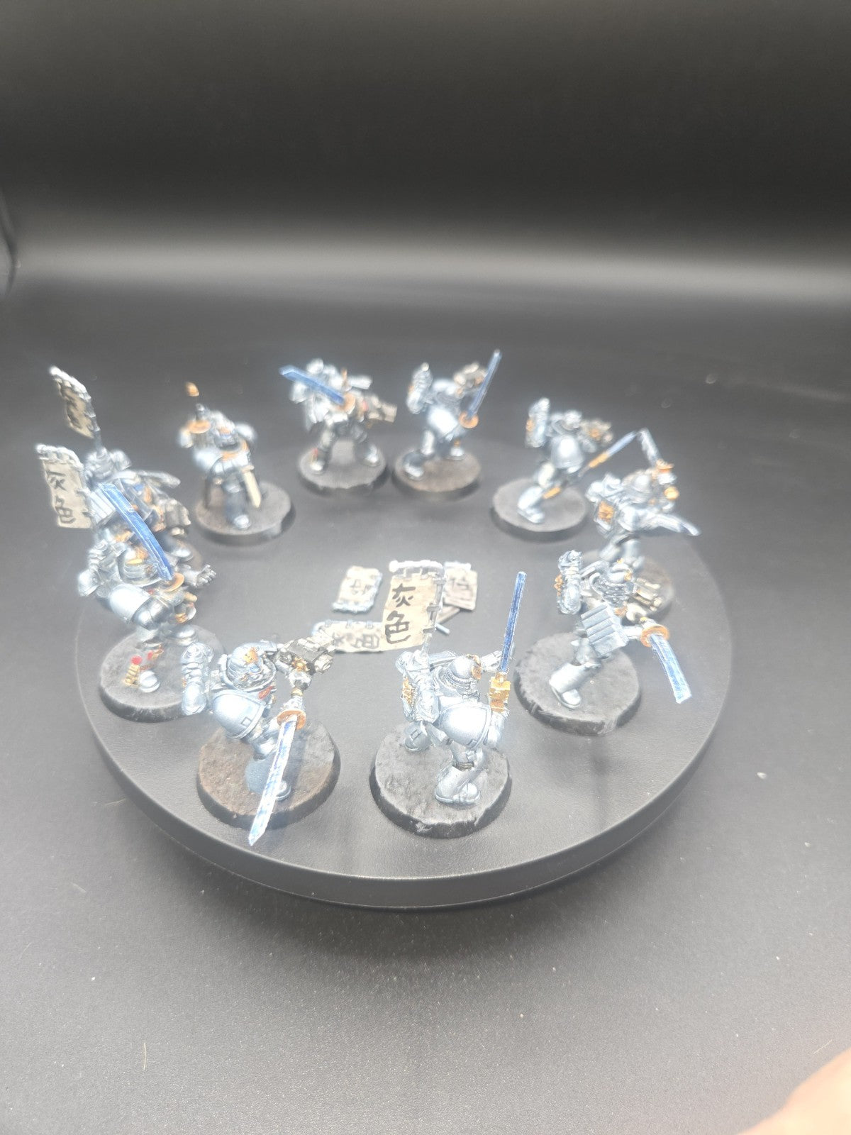 GREY KNIGHTS Strike Squad x10 Kitbash Samurai heads Tabletop Ready Warhammer 40k3