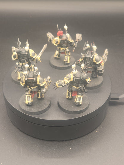 Black Legion Chaos Terminators x5 Tabletop Ready Warhammer 50k CSM painted 2