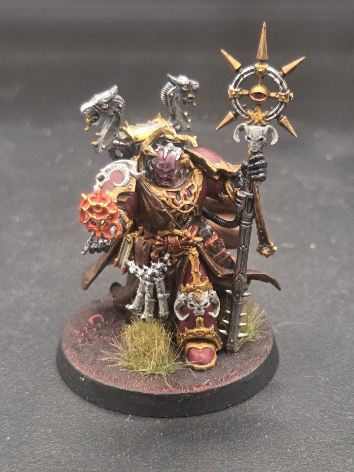 Chaos Sorcerer Painted & Based Chaos Space Marines Warhammer 40K GW Table ready0