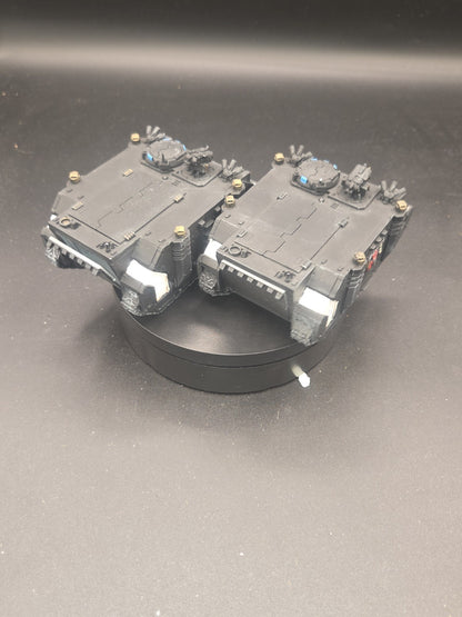 SPACE MARINES Rhino Black Templar's  WELL PAINTED Black templars 40K 74052