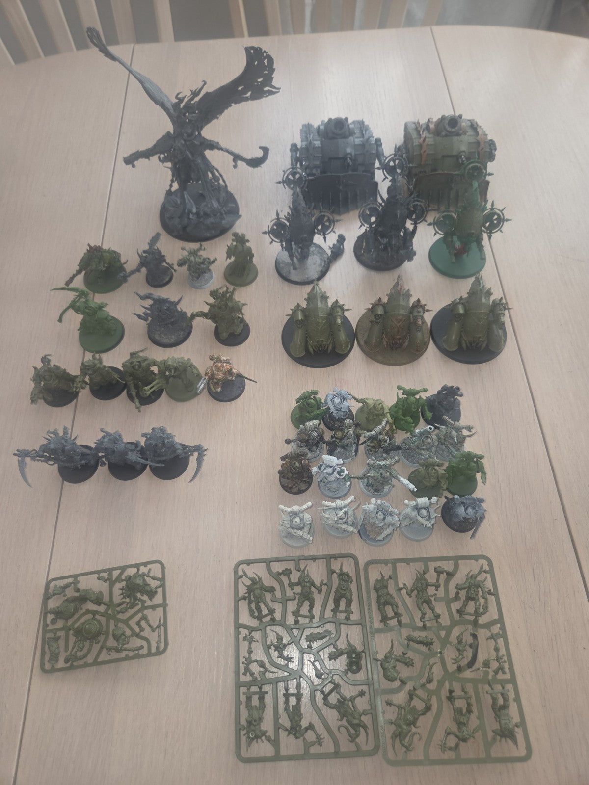 Warhammer 40k Death Guard Army sone paint 2500ish points0