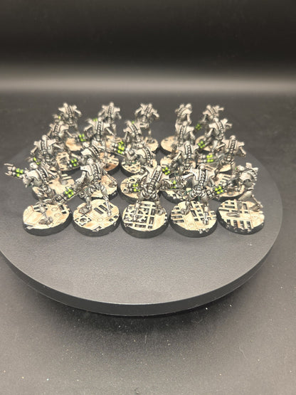 Pro Painted Warhammer 40k Necron Warriors×20  Upgraded bases2