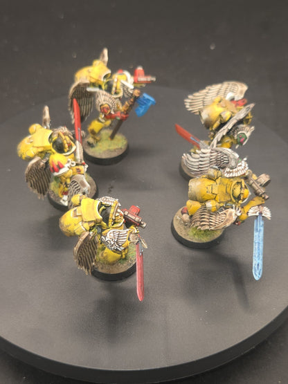 BLOOD ANGELS  Sanguinary Guard x5 Tabletop Ready Well Painted 3