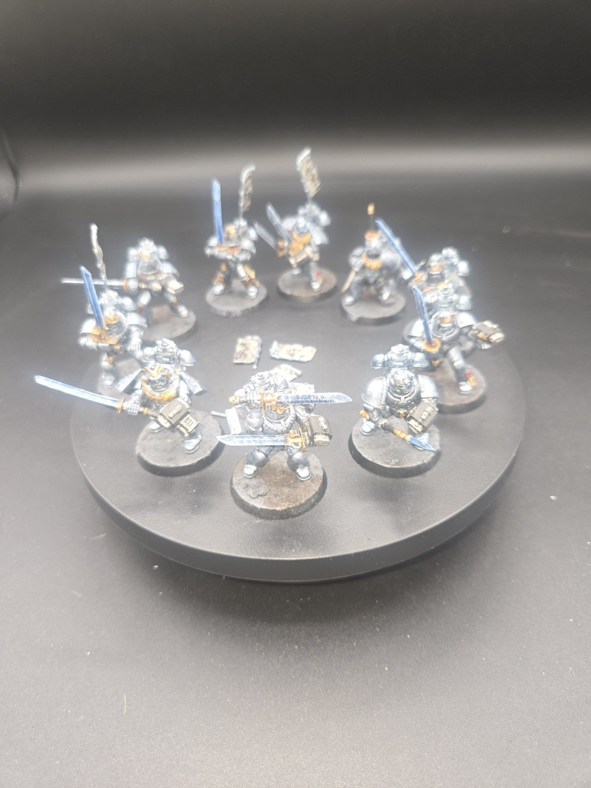 GREY KNIGHTS Strike Squad x10 Kitbash Samurai heads Tabletop Ready Warhammer 40k0