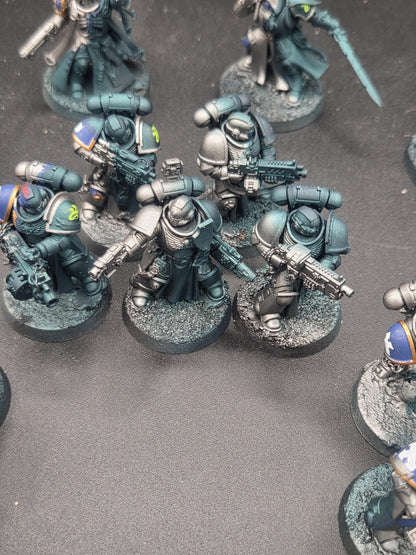 Warhammer 40k Primaris Space Marine Army Alpha Legion lot Unique Paintjob7