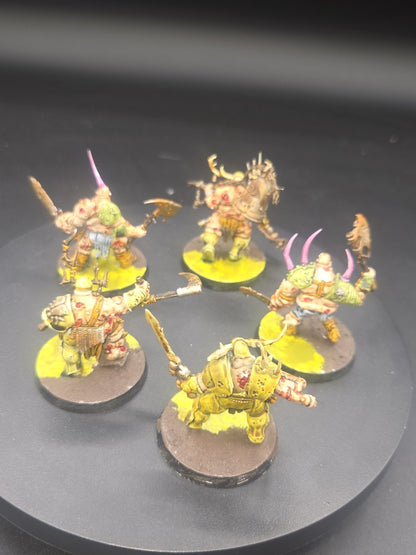 Warhammer Age of Sigmar: Maggotkin of Nurgle Putrid Blightkings Well painted 2