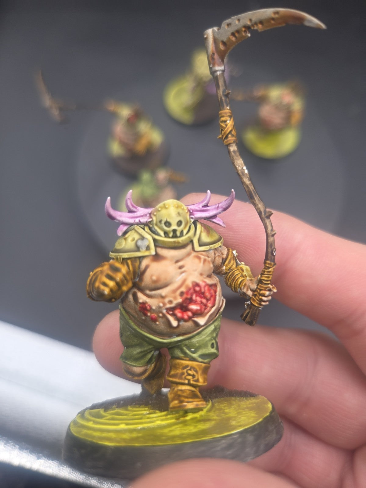 Warhammer Age of Sigmar: Maggotkin of Nurgle Putrid Blightkings Well painted 1
