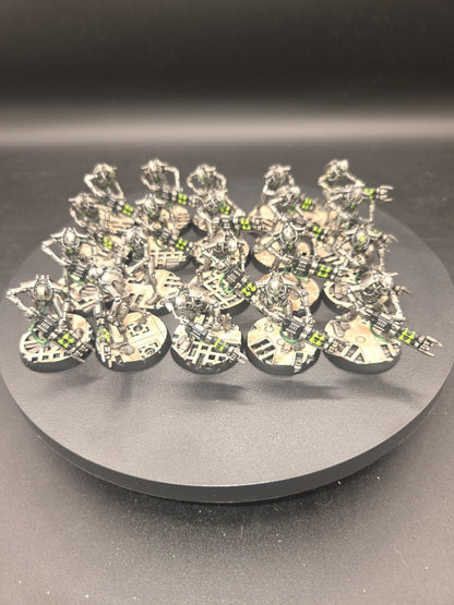 Pro Painted Warhammer 40k Necron Warriors×20  Upgraded bases0