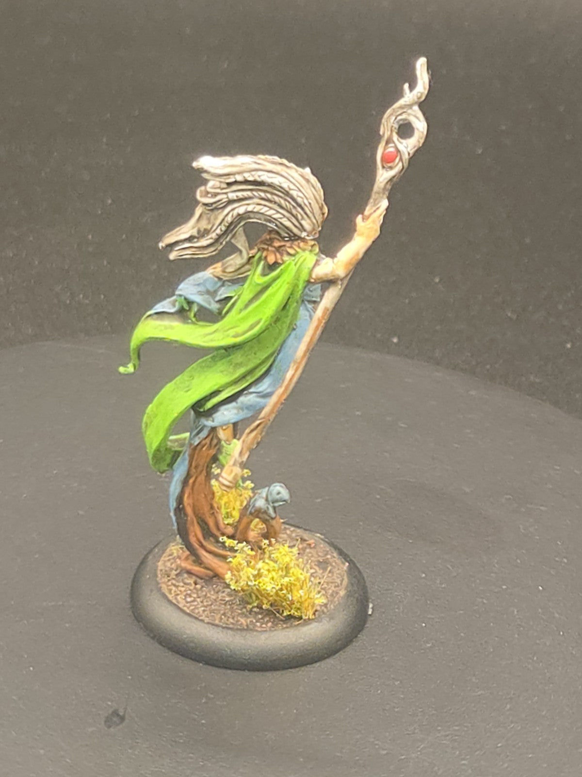 Warhammer Wood Elves metal WOOD ELF FEMALE SPELLWEAVER Painted Citadel 349492