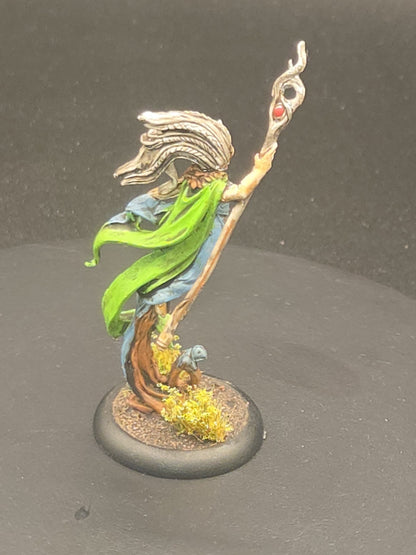 Warhammer Wood Elves metal WOOD ELF FEMALE SPELLWEAVER Painted Citadel 349492