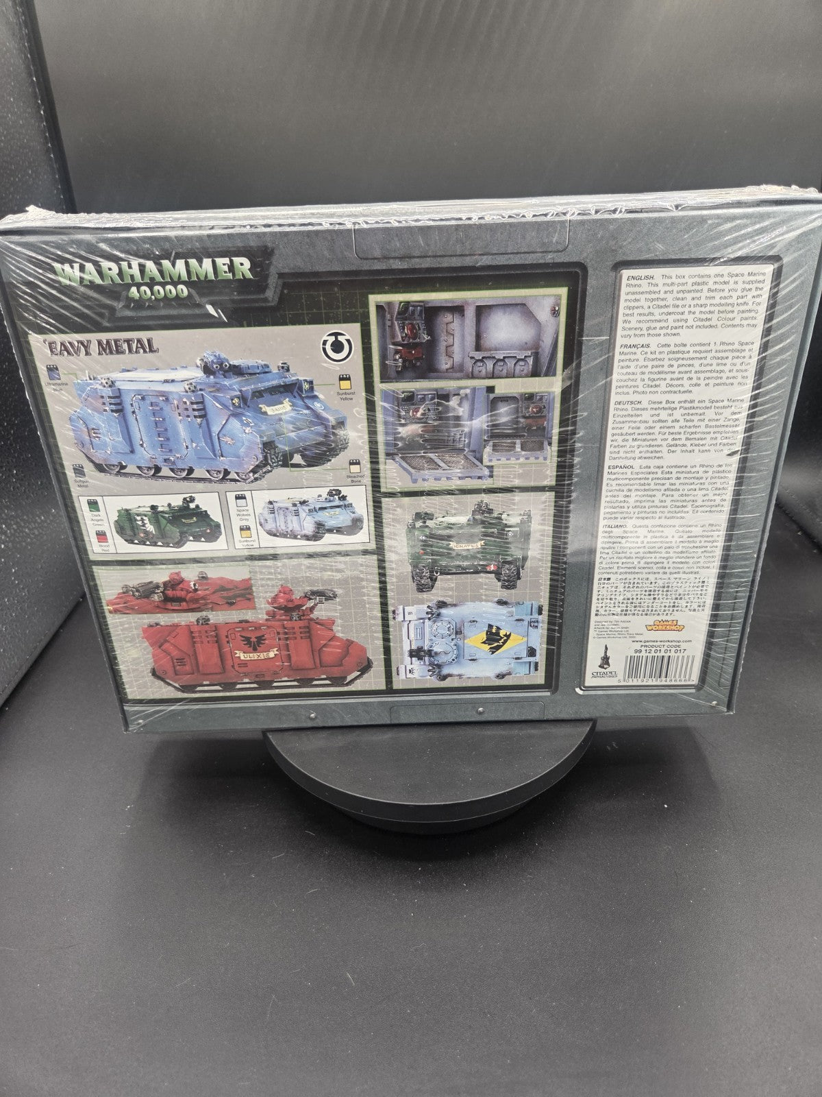 Warhammer 40k : Space Marine Dark Angels MkIIC Rhino Transport SEALED1