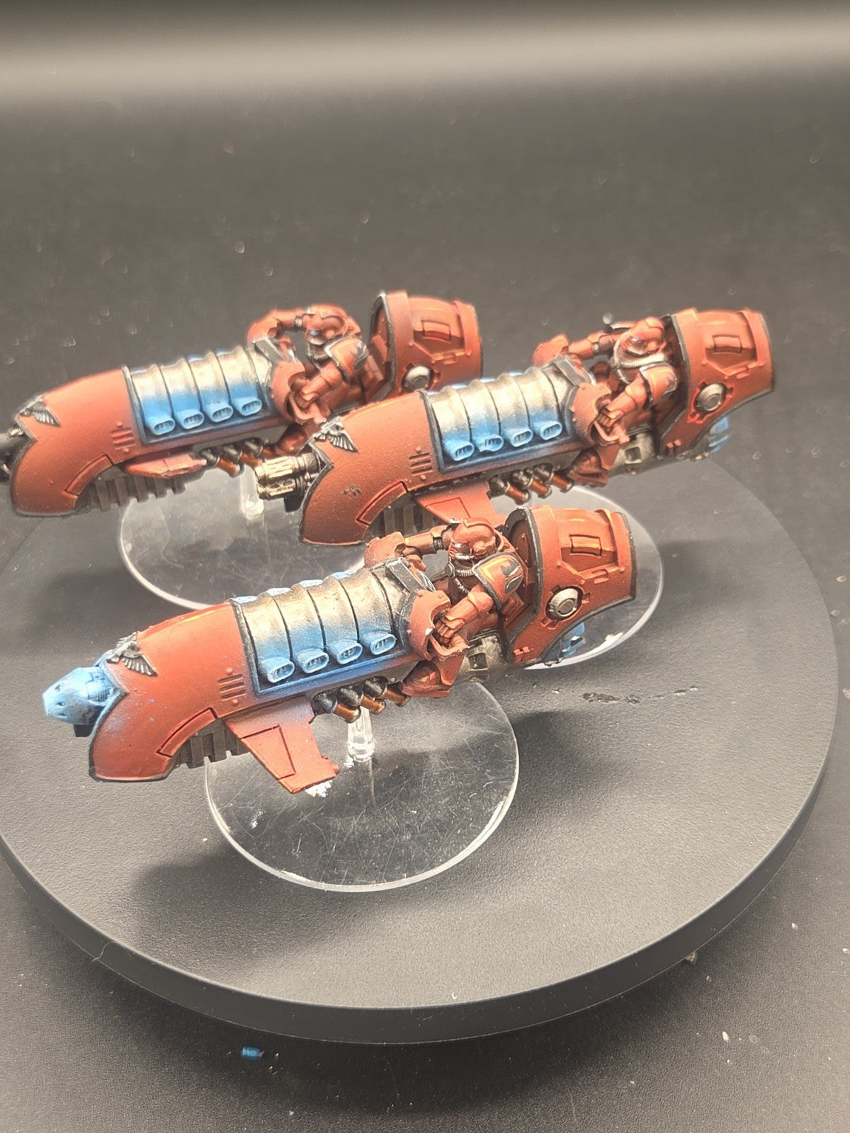 ForgeWorld resin 30k Blood Angels Scimitar Jetbike Squadron Pack Well painted1