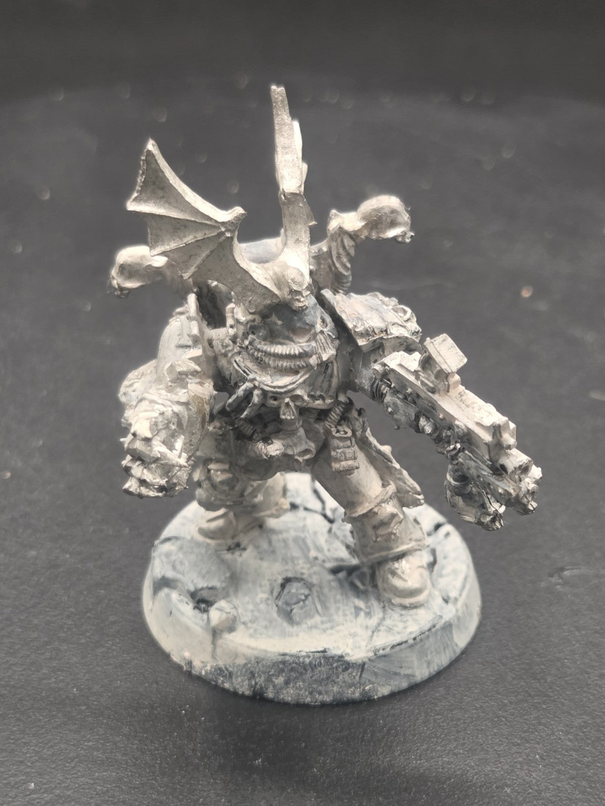 Warhammer 40k Chaos Space Marines - Night Lords Hero  oop metal  Rare0