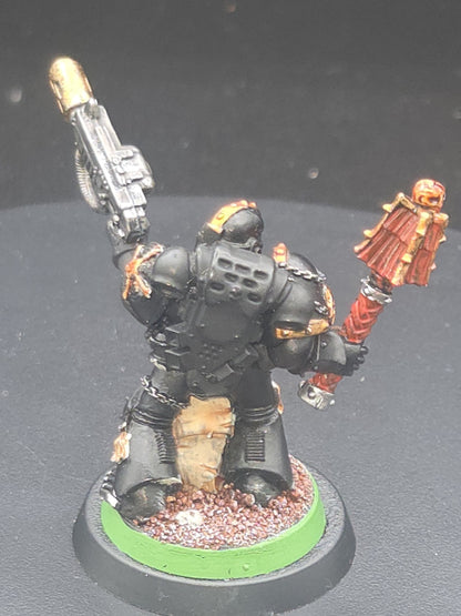 Warhammer 40k Metal Space Marine Chaplain  painted 2