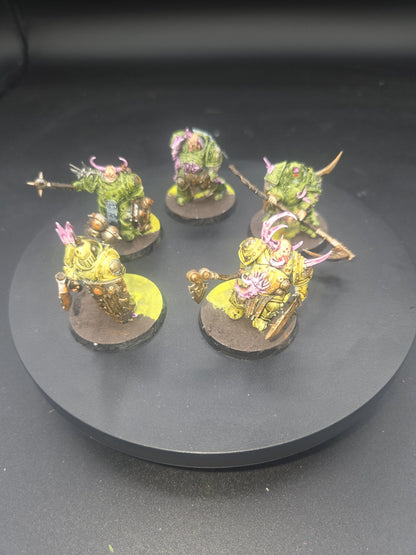 Warhammer Age of Sigmar: Maggotkin of Nurgle Putrid Blightkings Well painted 0